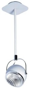Pendul modern cu spot directionabil Ball alb