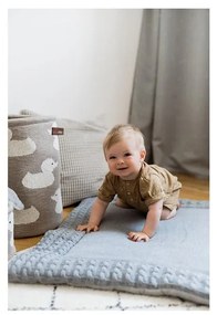 Covoraș de joacă din bumbac Kindsgut Mat, 70 x 90 cm, gri