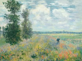 Reproducere Poppy Fields near Argenteuil - Claude Monet, (40 x 30 cm)