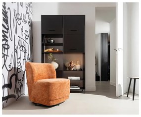 Fotoliu portocaliu cu tapițerie din catifea Atty – WOOOD