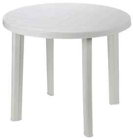 Masa terasa Ada, 90x90x72 cm, rotunda, alb