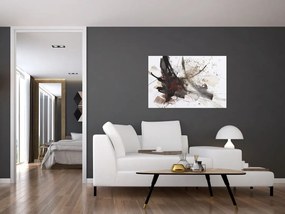 Tablou cu pictură abstactă (90x60 cm)