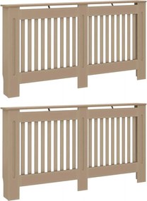 vidaXL Capac pentru radiator 2 pcs natural 152 x 19 x 81,5cm