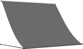 vidaXL Copertină retractabilă, antracit, 200x150 cm, țesătură și oțel