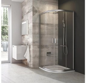Ravak 3B270U00Z1 - Cabină de duș BLIX, cu 4 elemente, cu formă de sfert de cerc, 90 x 90 cm, crom mat