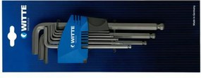 Set de chei Inbus WITTE 1,5-2-2,5-3-4-5-6-8-10 mm Hexagonal Set de chei Inbus 9 Piese