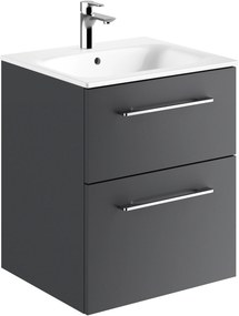 Geberit Selnova Square lavoar cu dulap 55 cm grafit 501.233.00.1