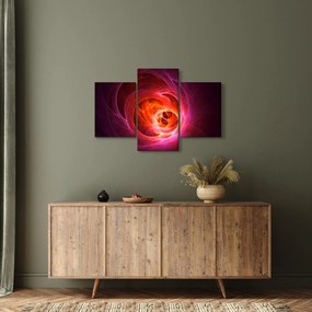 Tabloul modern cu abstracțiune roz (90x60 cm)