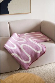 Pătură roz 150x200 cm Swirl – noo.ma