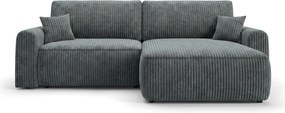 Coltar extensibil reversibil NORDEN TILIA 250x140 cm, albastru-gri