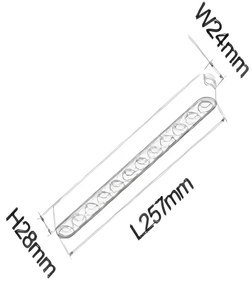 Grilă LED cu Sina Magnetică Aplicată, Lumina Neutră, 12W, Model S3, Negru – Soluție Modernă pentru Iluminat Eficient
