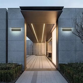 Brilagi - Aplică de perete LED pentru exterior TESSI LED/10W/230V neagră IP54