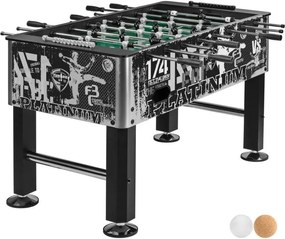 Masă de fotbal TUNIRO BASIC, 75 kg, albă-neagră