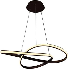 Lustră LED dimabilă pe cablu Brilagi COSMOWAVE LED/70W/230V 3000-6500K maro + telecomandă