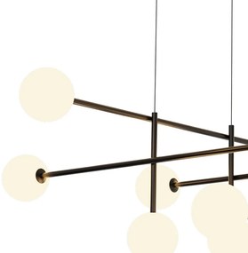 Lustra design Art Deco cu 11 surse de lumina CELLAR