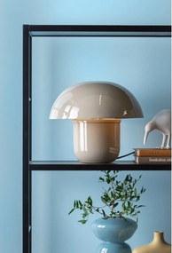 Veioză gri cu abajur din metal (înălțime 25 cm) Fat Mushroom – Leitmotiv