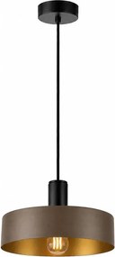 Lustră pe cablu HAKI 1xE27/60W/230V maro/negru