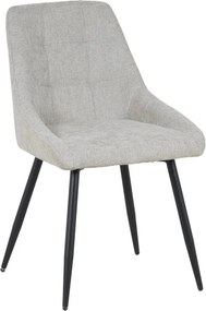 Scaun KENT, grej/negru, stofa clasica/metal, 50x60x84 cm