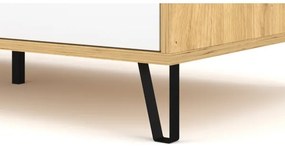 Masă de cafea SULA, stejar artisan/alb