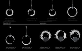 Lustra LED moderna Vision design LUX cristal SPARKLING FROST 55cm