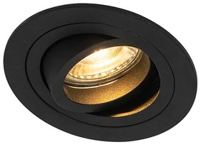 Set de 6 spoturi încastrate moderne negre - Rondoo