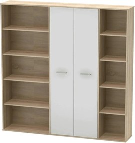 Dulap MAURUS NEW MA50, stejar sonoma/alb, PAL melaminat, 181x34x181 cm