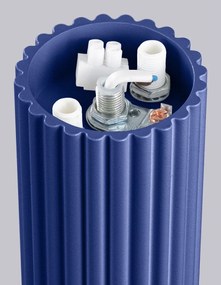 Plafonieră albastră cu abajur din sticlă ø 12 cm Orbital – Sollux