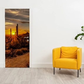 Fototapet pentru ușă - Sfârșitul zilei în deșertul Arizona (95x205cm)