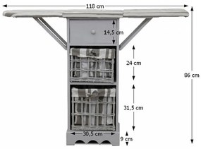 Zondo Masă de călcat Blanco 1. 788229