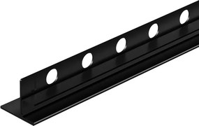 Profil inclinat stanga pentru sticla Balneo Floor Strips 120 cm finisaj negru mat