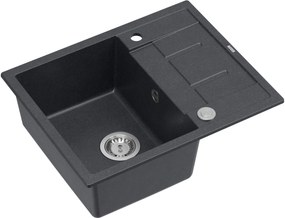 Quadron Morgan chiuveta graniteq 62x50 cm negru HB8210U8-BS_P2O