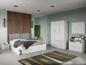 Set mobila dormitor complet Alb Adapto C01