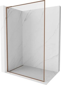 Mexen Kioto-F L perete de duș Walk-in cu ramă 95 x 202 cm, transparent 8 mm, aur roz - 800-095-174-60-00