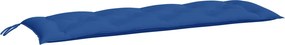 vidaXL Pernă de bancă de grădină, albastru, 150x50x7 cm, textil oxford
