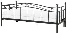 Pat extensibil 80 cm TULO (negru) (cu somieră). 1022656