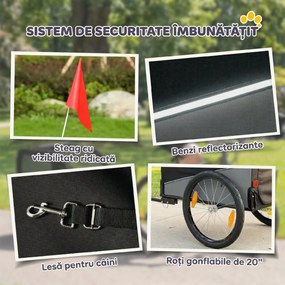 PawHut Cărucior transport animale | Aosom Romania