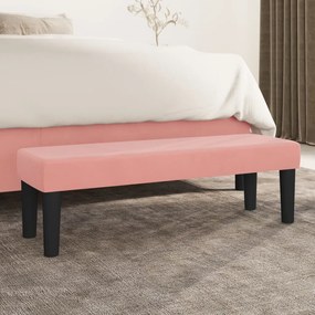 346671 vidaXL Bancă, roz, 100x30x30 cm, catifea