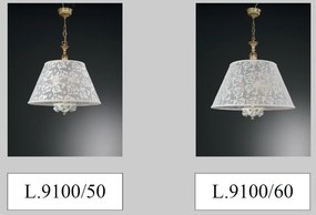 Lustra design italian cu 6 brate din alama si portelan 9100