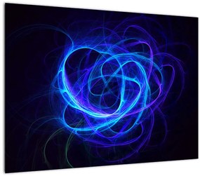 Tabloul cu ghem albastru abstract (70x50 cm)