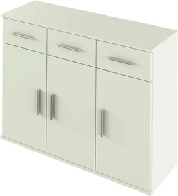 Comoda RESITA TYP 3, alb, DTD laminat, 105x35x80 cm