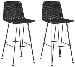 Set scaune tip bar 2buc. Castel (negru). 1010080