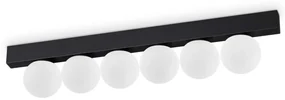 Plafoniera LED design minimalist Ping pong pl6 negru