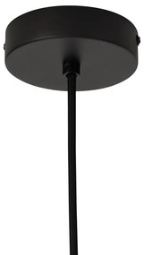 Lampă pandantiv Boemă neagră cu bambus - Lily