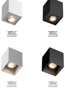 Spot modern aplicat Square negru