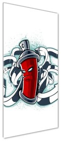 Fotografie imprimată pe sticlă graffiti