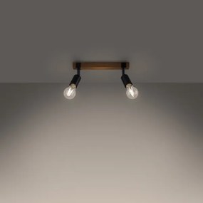 Spot Sollux SL.1296 ZUCA 2xE27/15W/230V negru