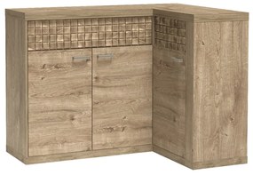 Comodă de colț Nature 15 (cu iluminat LED) (Stejar ribbeck). 1057919