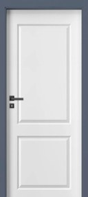 Usa alba cu toc reglabil gri antracit - HDF PORTA SAVOY - Std. Ceh DR, 140-160 mm