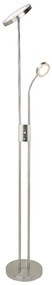 Lampadar LED, lampa de podea design modern Ophus crom satin