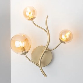 Aplică LED Brilagi MISTEL 3xG9/3W/230V auriu